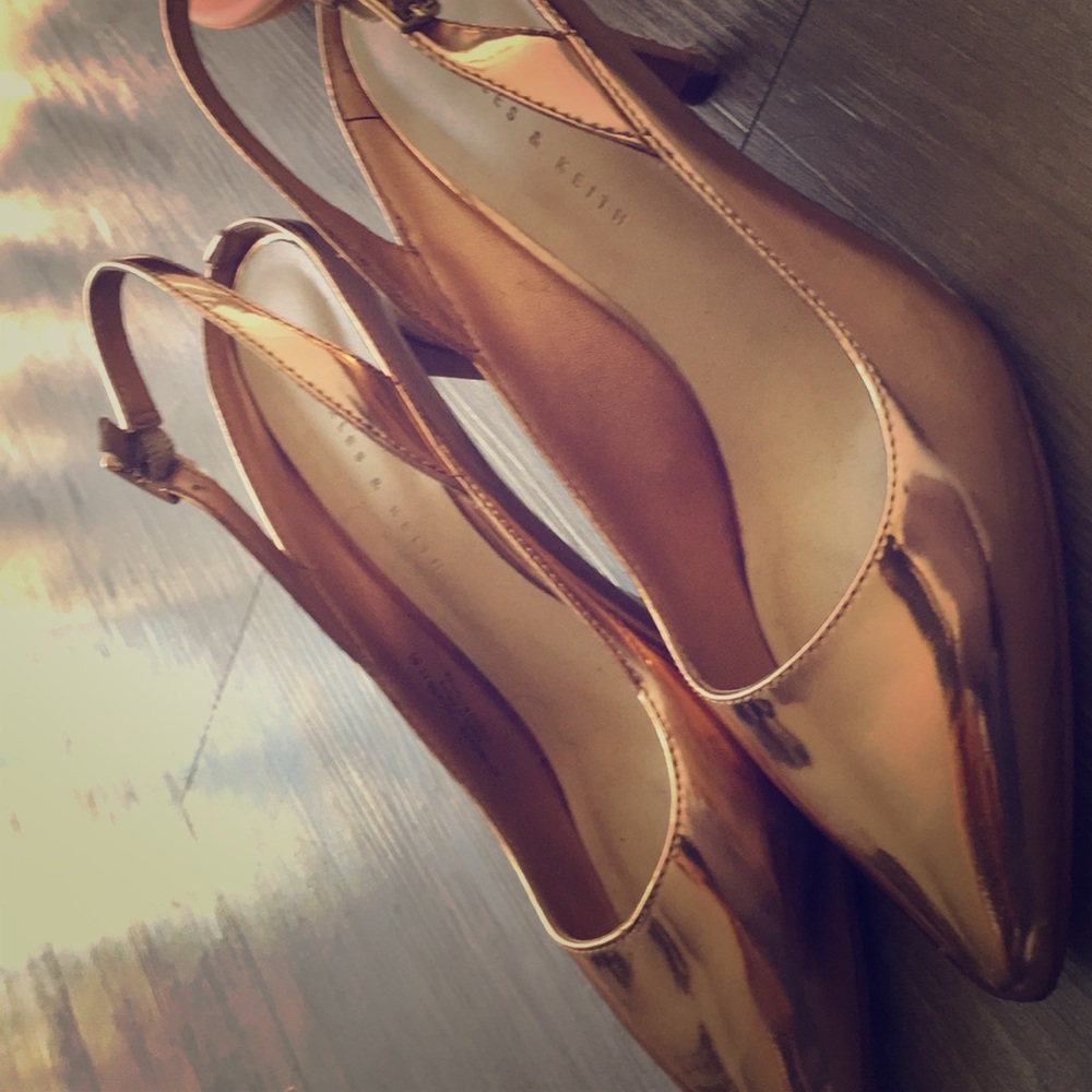 Rose gold heels
